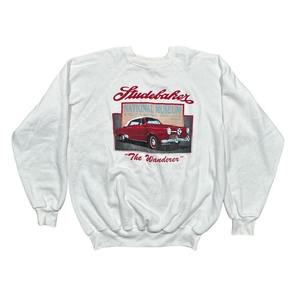 Vintage 80s Studebaker 1950 Champion Indiana Made in USA Sweatshirt Mens XL - Picture 1 of 8